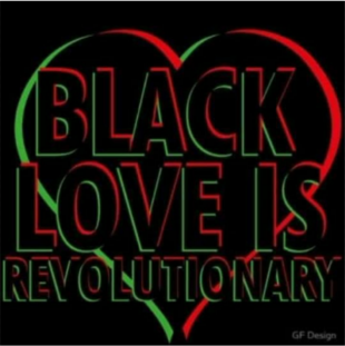 BLACK LOVE Iron On Transfer